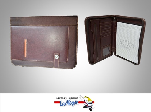 [MQ113-1] CARPETA EJECUTIVA CARTA MARRON UND MARCA TOP FIVE