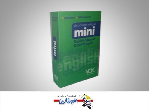 [9788499744025] DICCIONARIO INGLES/ESPAÑOL MINI TEMATICA IDIOMAS MARCA VOX