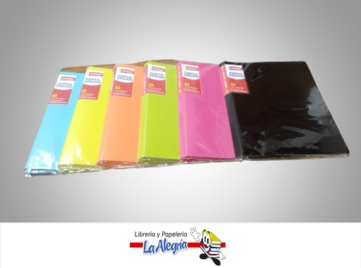 [7598874012289] CARPETA CATALOGO W143EFLP 30 HOJAS CARTA COLORES NEON MARCA CRISVI