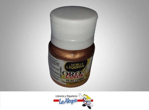 [7590015033610] HOJILLA LIQUIDA 30CC HL04 COBRE MARCA ORO COLOR   