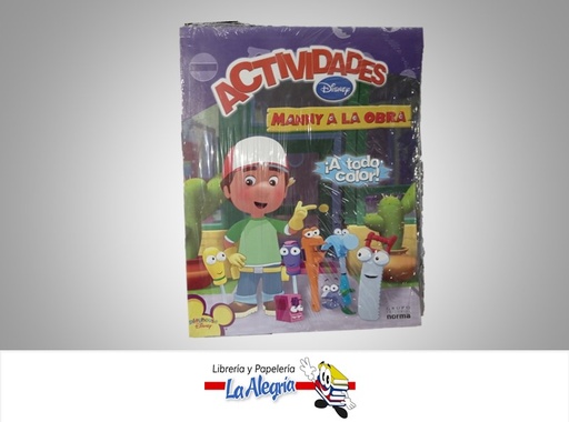 [9789584516527] ACTIVIDADES MANNY A LA OBRA TEMATICA INFANTIL EDITORIAL NORMA