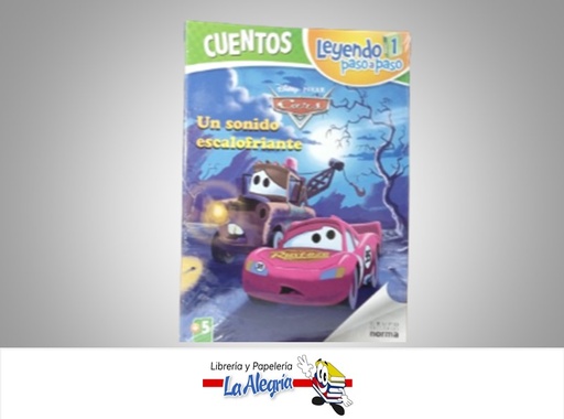 [9789584533852] LEYENDO PASO A PASO CARS UN SONIDO ESCALOFRIANTE TEMATICA CUENTOS  AUTOR NORMA MARCA EDITORIAL NORMA