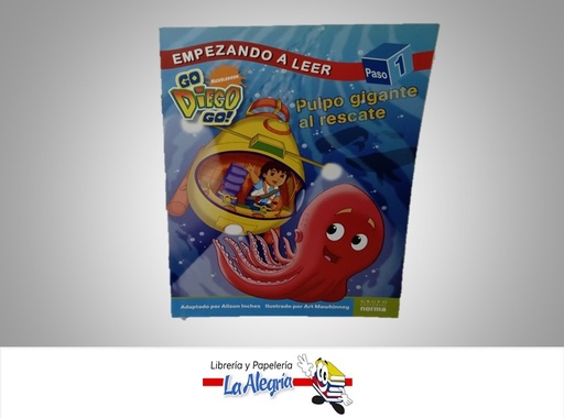[9789584523549] GO DIEGO GO PULPO GIGANTE AL RESCATE EMPEZANDO A LLER TEMATICA INFANTILES AUTOR ALISON INCHES MARCA NORMA