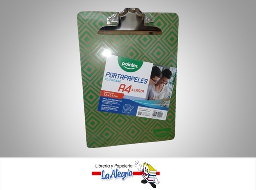 [7453038420921] TABLA DE CHEQUEO CARTON PIEDRA 85020A4 CARTA MARCA POINTER