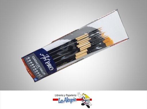 [7453038424226] PINCEL ARTPRO TAKLON AB1703 SET 10 PZAS MARCA POINTER