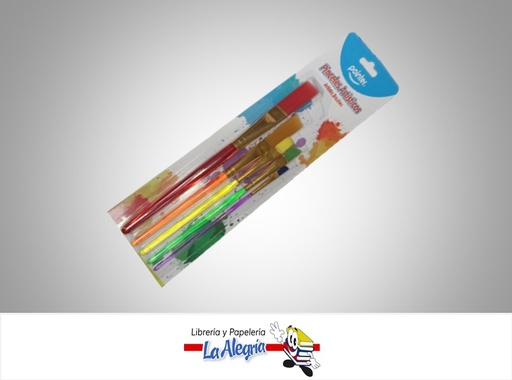[7453078530390] PINCEL PLANO ARTISTICO ABBB5 SET 5 PZAS MARCA POINTER