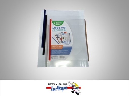 [7453078537498] CARPETA PLASTICA CON BARRA A1213-T3 OFICIO MARCA POINTER