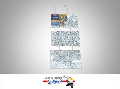 [7453038461177] LIENZO CON DIBUJO ARTISTICO 3 PARTES CA18357 17.5X12.5CM MARCA POINTER