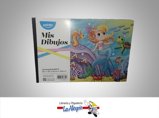 [7453038438391] BLOCK DIBUJO ENCOLADO MIS DIBUJOS DB8095550; 21.6 X 33 CM 50 HOJAS  MARCA POINTER