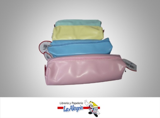[7453038412186] CARTUCHERA PLANA PASTEL PB2293 19.5X8CM MARCA RHINO