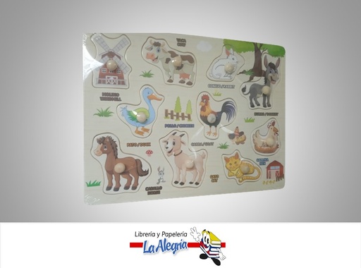 [7453038488648] ROMPECABEZA DIDACTICO ANIMALES DE GRANJA PZZ1921 MARCA POINTER