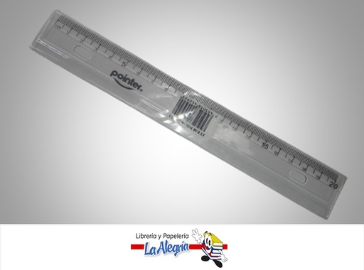 [7453038440929] REGLA ACRILICA RU073 20CM MARCA POINTER