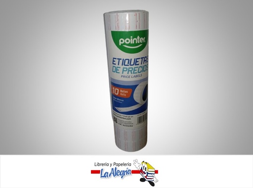 [7453010030506] ETIQUETA PRECIO SLC600W; 1.5X2CM BLANCO UND MARCA POINTER