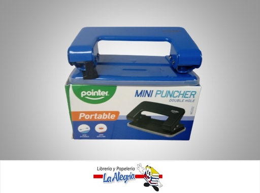 [7453010035099] PERFORADORA 2 HUECOS WD202; 8 CM  8 HOJAS MARCA POINTER