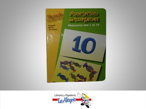 [9789806437876] ASOCIACION DE IMAGINES NUMEROS DEL 1 AL 10 APRENDO DIVIRTIENDOME TEMATICA INFANTILES AUTOR PLAYCO MARCA PLAYCO