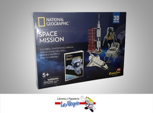 [6944588209711] ROMPECABEZA 3D SPACE MISSION NATGEO 80 PZA MARCA CUBICFUN
