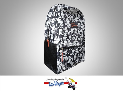 [7591525123167] MORRAL ESCOLAR GRANDE SIMPSONS 11740131 NEGRO MARCA CAPI