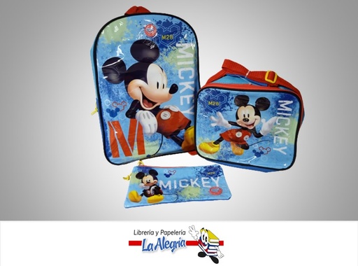 [7591525164993] MORRAL/CARTUCHERA/LONCHERA 959093 COMBO MICKEY MOUSE  MARCA CAPI