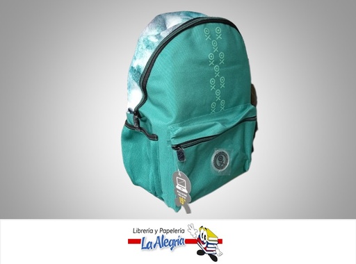 [7591525165969] MORRAL PORTA LAPTOP BFF 21 L GREEN E001221L VERDE MARCA EXODUS