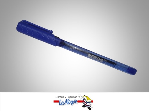 [9023800382115] BOLIGRAFO CON TAPA TRANSPARENTE SOFTGRIP K2 FINO AZUL UND MARCA KORES