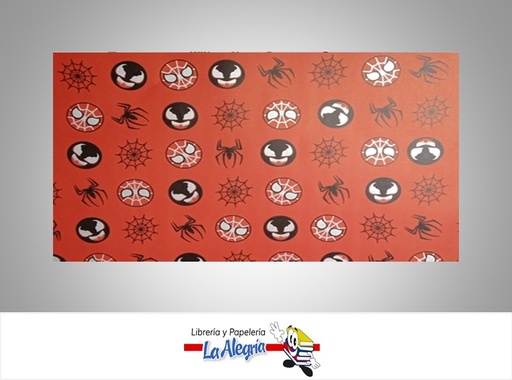 [PRP0101] PAPEL DE REGALO SPIDERMAN 66X46 CM ROJO UND MARCA PAPURRI