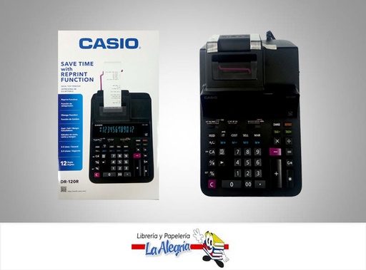 [4971850099697] CALCULADORA CON IMPRESORA HR-150RC 12DIG MARCA CASIO