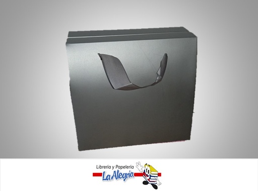 [CCFE043] CAJA DE REGALO CARTON 12X13.5X9 CM PLATEADO MARCA S/M