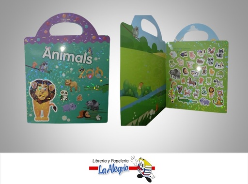 [BA28706] BLOCK APRENDIZAJE ANIMALES DE LA SELVA CON CALCOMANIAS MARCA S/M