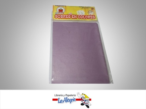 [SOBP53] SOBRE P 14X11 CM MORADO METALICO UND MARCA CROMO DISEÑOS
