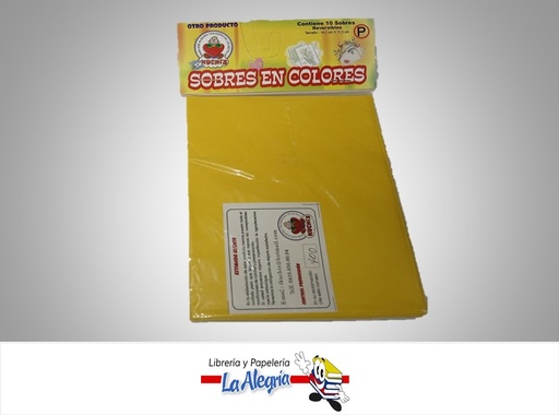 [SOBP54] SOBRE P 14X11 CM MOSTAZA UND MARCA CROMO DISEÑOS