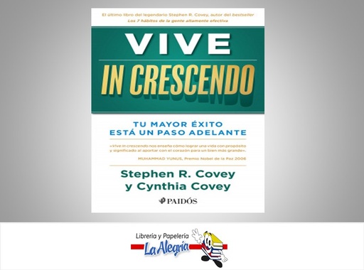 [9786287596184] VIVE IN CRESCENDO TEMATICA AUTOAYUDA AUTOR SEPHEN R. COVEY Y CYNTHIA COVEY EDITORIAL PAIDOS