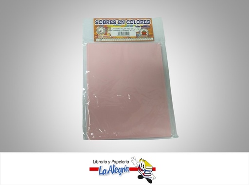 [S10C003] SOBRE 15X12.5 CM ROSADO UND MARCA S/M