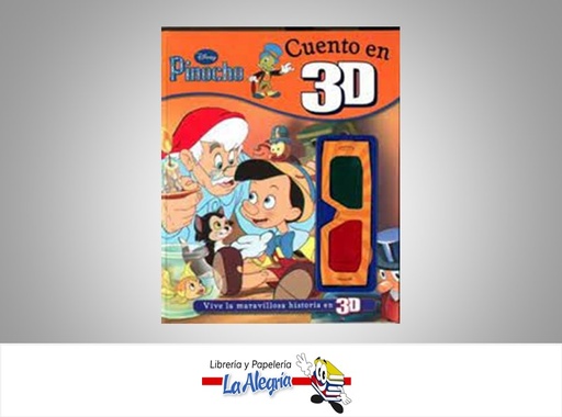 [9781445486741] PINOCHO 3D TEMATICA CUENTO INFANTIL EDITORIAL DISNEY