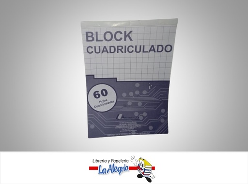 [BRY60HBC] BLOCK NOTA CUADRICULADO 28X21CM 60 HOJAS MARCA ALINEADOS PT