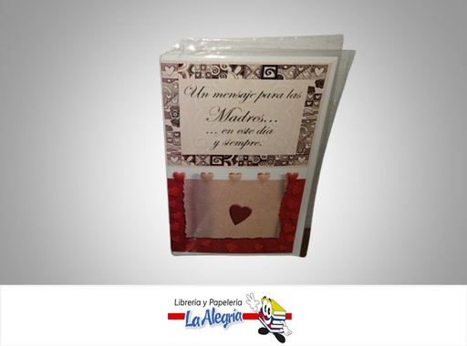 [7592260133992] TARJETA UN MENSAJE PARA LA MADRE MARCA  KADI PRINT