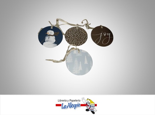 [ID01077] INDENTIFICADOR DE REGALOS DE NAVIDAD REDONDOS 5.5CM MARCA HALLMARK