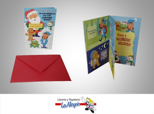 [009200702165] TARJETA DE REGALO SANTA HO HO HO MARCA HALLMARK