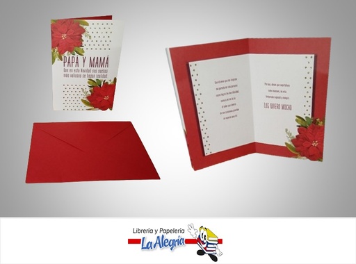 [009200450424] TARJETA DE REGALO NAVIDAD PARA PAPA Y MAMA MARCA HALLMARK