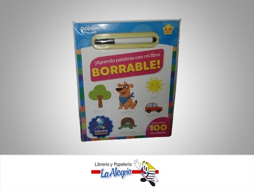 [7453038423687] LIBRO INFANTIL BORRABLE BK-22140 MARCA  POINTER