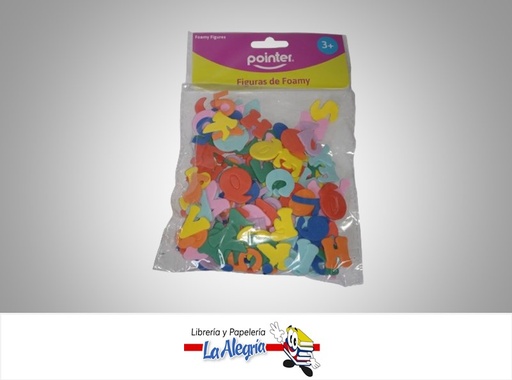 [7453038409483] FIGURA DE FOAMI ADHESIVA LETRAS Y NUMEROS FM009 MARCA POINTER