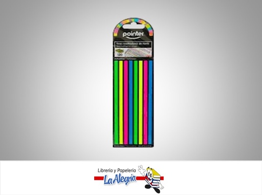 [7453038412537] TIRAS RESALTADORAS DE TEXTO ADHESIVAS STN-09-120 PAQ 12O UND MARCA POINTER