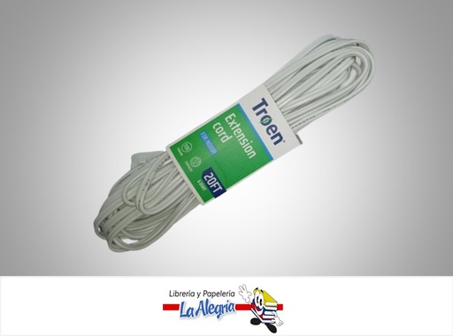 [7453010094140] EXTENSION ELECTRICA DOMESTICA 7A136F060120FT 6.06 MTS (20FT) MARCA TROEN