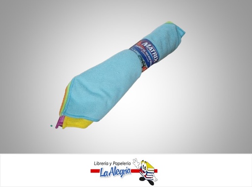 [7453078542256] PAÑO DE MICROFIBRAS A184MT14045 30X30CM 5 PIEZAS MARCA MATRIX