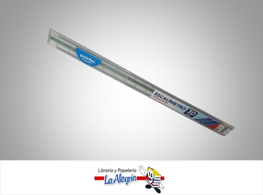 [7453010031251] ESCALIMETRO PLASTICO 30 CM 90302 MARCA POINTER
