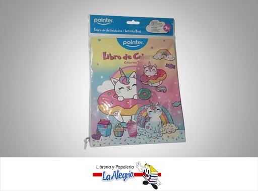 [7453010087630] LIBRO DE COLOREAR/LIBRO DE ACTIVIDADES CON STICKERS DB2319 MARCA POINTER