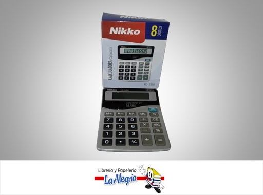 [7453010031374] CALCULADORA DE ESCRITORIO KD3388; 8 DIGITOS MARCA NIKKO
