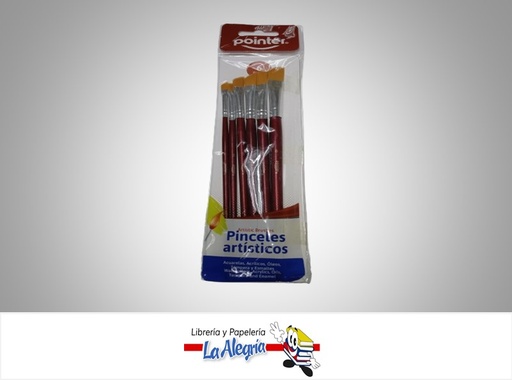 [7453010094188] PINCEL ARTISTICO AB8406 SET 6 PZAS MARCA POINTER