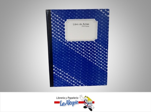 [LIBROACTAS200] LIBRO DE ACTAS 200 FOLIOS MARCA MR. BOBINA
