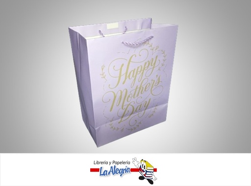[763795833139] BOLSA DE REGALO KRAFT 19.5X24.5CM HAPPY MOTHER DAY  MARCA HALLMARK
