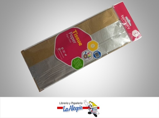 [7453086107577] PAPEL SEDA 117-7045/070 50X70CM PAQ 3 UND MULTICOLOR MARCA BAMBARY